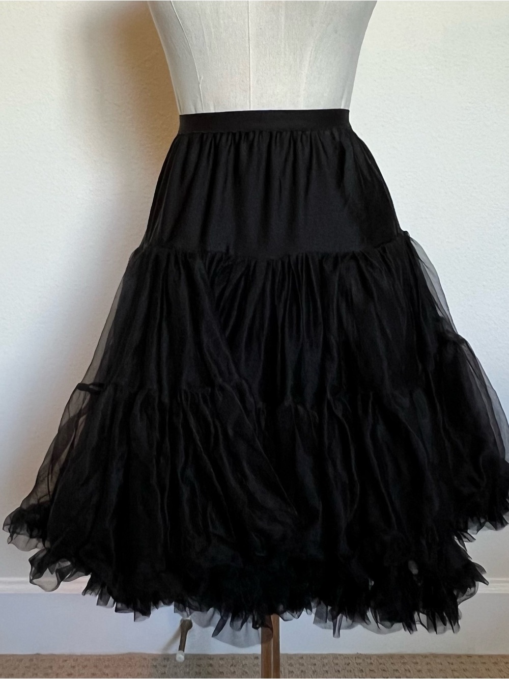 Tatyana Black Tiered Tulle Petticoat